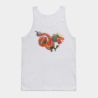 'Imagine Colorful Dragon Tattoo' Dragons Gift Tank Top